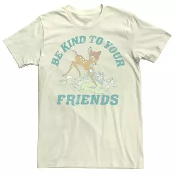 Мужская футболка Disney Bambi Be Kind To Your Friends Licensed Character