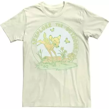 Мужская футболка Disney Bambi Explore The Outdoors Licensed Character