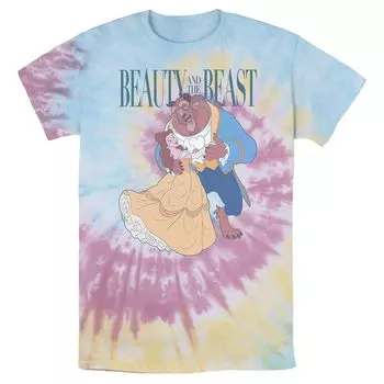 Мужская футболка Disney Beauty And The Beast Belle And Beast с классическим портретом Bomabrd Licensed Character