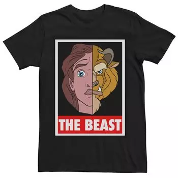 Мужская футболка Disney Beauty & The Beast Prince с разрезом Beast Licensed Character