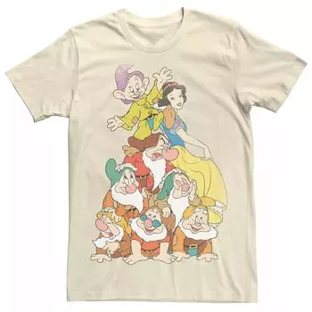 Мужская футболка Disney «Белоснежка и семь гномов Squadstack» Licensed Character