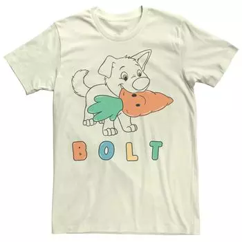 Мужская футболка Disney Bolt International Dog Day Carrot Pup Licensed Character