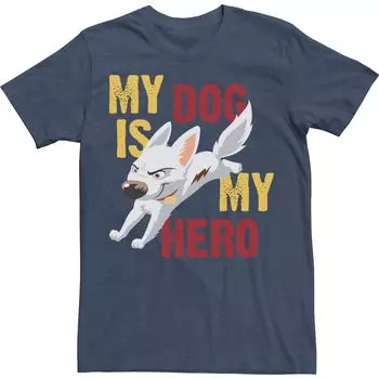 Мужская футболка Disney Bolt My Dog Is My Hero Licensed Character