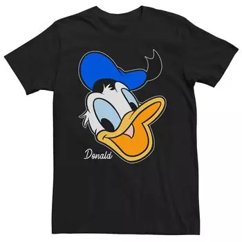 Мужская футболка Disney Donald Duck с улыбающимся лицом и портретом Licensed Character