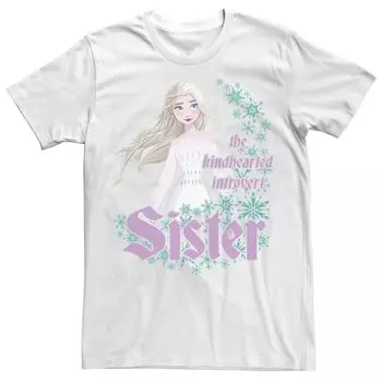 Мужская футболка Disney Frozen 2 Elsa The Kindhearted Introvert Sister Licensed Character