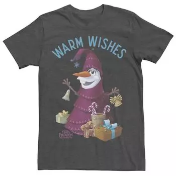 Мужская футболка Disney Frozen Olaf Warm Wishes Licensed Character
