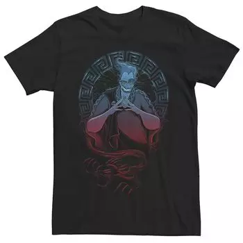 Мужская футболка Disney Hercules Hades с портретом в геометрической рамке Licensed Character