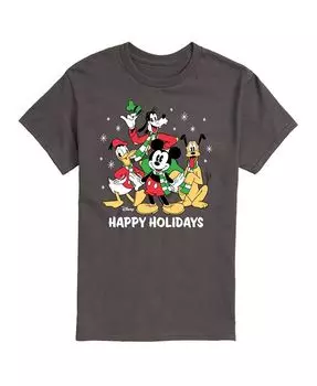Мужская футболка Disney Holiday с короткими рукавами AIRWAVES, цвет Athletic Heather