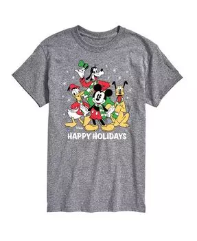Мужская футболка Disney Holiday с короткими рукавами AIRWAVES, цвет Heather Charcoal