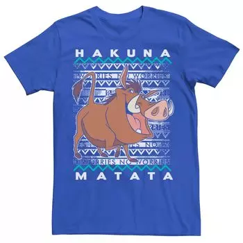 Мужская футболка Disney King Lion King Pumba Hakuna Matata Licensed Character