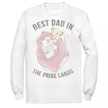 Мужская футболка Disney King Simba Mufasa Best Dad Dad Licensed Character