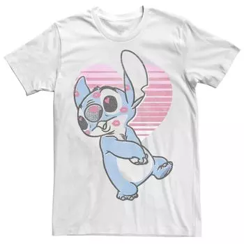 Мужская футболка Disney Lilo & Stitch с сердечком в стиле ретро ко Дню святого Валентина Licensed Character