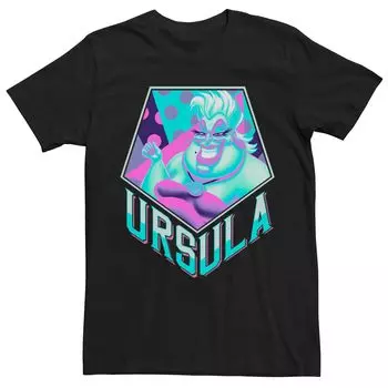 Мужская футболка Disney Little Mermaid Ursula с графическим рисунком в стиле поп-арт Licensed Character