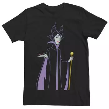 Мужская футболка Disney Maleficent Smirk Line Art Portrait Licensed Character