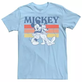 Мужская футболка Disney Mickey And Friends Mickey And Pluto Retro Line Licensed Character