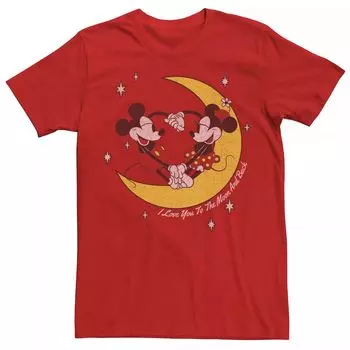 Мужская футболка Disney Mickey And Friends Mickey & Minnie To The Moon & Back Licensed Character