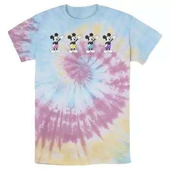 Мужская футболка Disney Mickey And Friends Mickey Mouse Neon Line Up Licensed Character