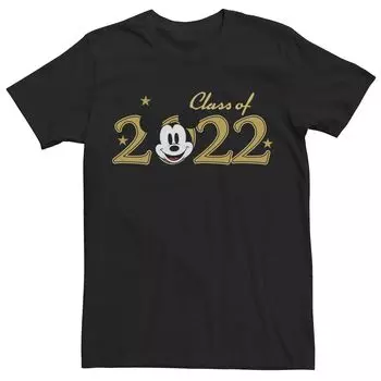 Мужская футболка Disney Mickey Classic Mickey Mouse Face Class Of 2022 Licensed Character