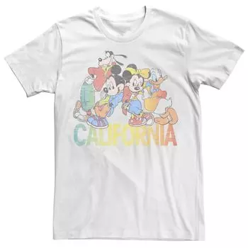 Мужская футболка Disney Mickey & Friends California Group Shot Licensed Character