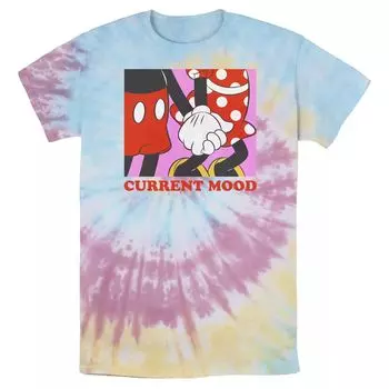 Мужская футболка Disney Mickey & Friends Mickey & Minnie Current Mood Bomabrd Wash Licensed Character