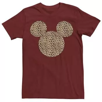 Мужская футболка Disney Mickey Mouse с принтом гепарда и силуэтом-наполнителем Licensed Character