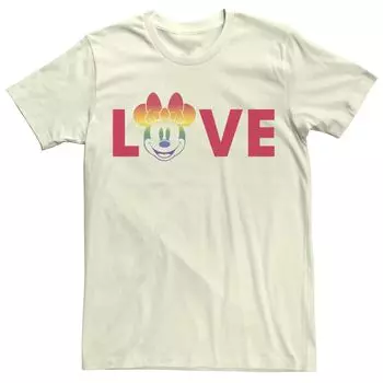 Мужская футболка Disney Minnie Loves Rainbow Licensed Character