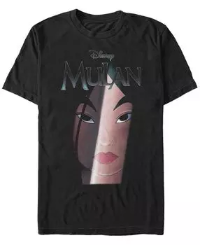 Мужская футболка disney mulan big face shadow с коротким рукавом Fifth Sun, черный