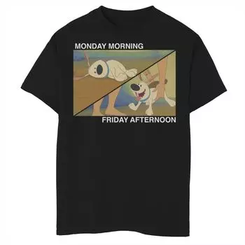 Мужская футболка Disney Mulan Little Brother Monday Morning Friday Afternoon Licensed Character