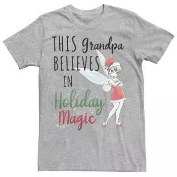 Мужская футболка Disney Peter Pan Christmas Tinker Bell Holiday Magic Grandpa Licensed Character