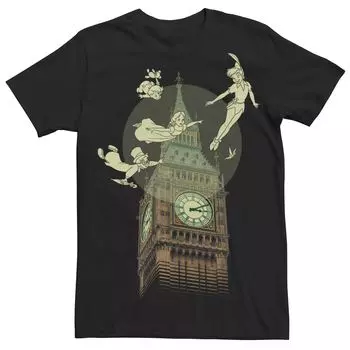 Мужская футболка Disney Peter Pan Group Shot Big Ben Licensed Character