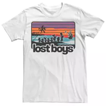 Мужская футболка Disney Peter Pan Group Shot Lost Boys в цветную полоску Licensed Character