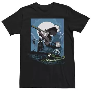 Мужская футболка Disney Peter Pan London с часами и злодеями Licensed Character