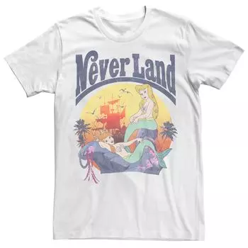 Мужская футболка Disney Peter Pan Never Land Mermaids Licensed Character