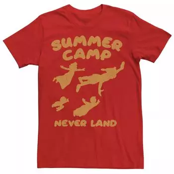 Мужская футболка Disney Peter Pan Summer Camp Never Land Silhouettes