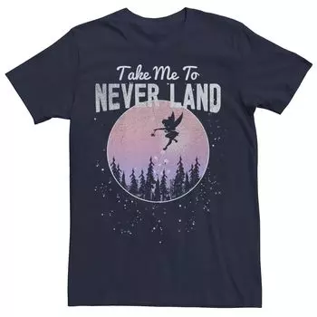 Мужская футболка Disney Peter Pan Tinkerbell Take Me To Never Land