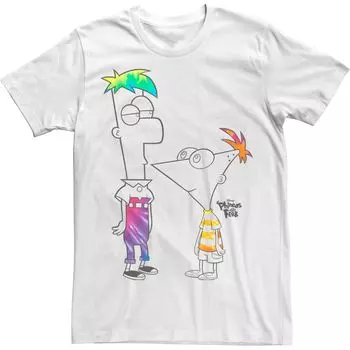 Мужская футболка Disney Phineas And Ferb Boys Of Tie Dye Licensed Character