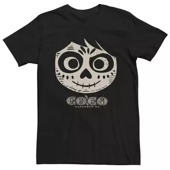 Мужская футболка Disney Pixar Coco Miguel с рисунком сахарного черепа «Помни меня» Licensed Character
