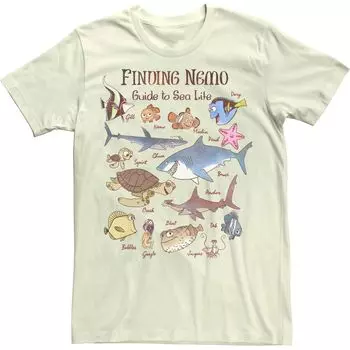 Мужская футболка Disney/Pixar Finding Nemo Fish Guide Licensed Character