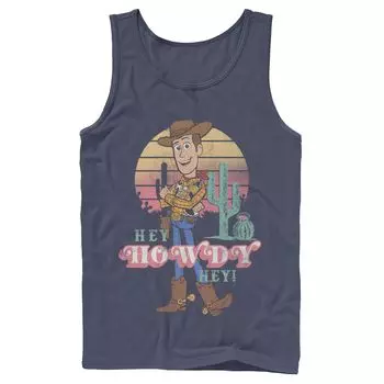 Мужская футболка Disney/Pixar «История игрушек 4» Woody Hey Howdy Hey Портретная майка в стиле ретро Disney / Pixar
