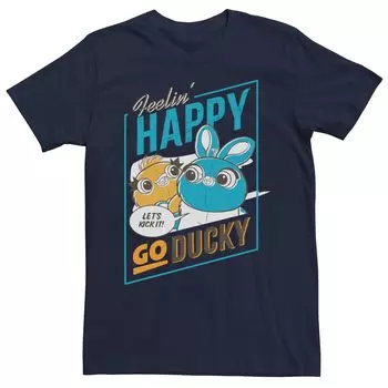 Мужская футболка Disney/Pixar «История игрушек Happy Go Ducky», Синяя Licensed Character, синий