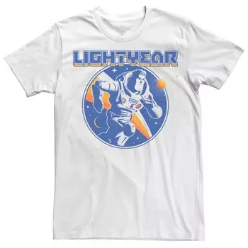 Мужская футболка Disney/Pixar Lightyear Running At Space And Stars Licensed Character