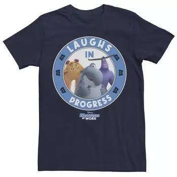 Мужская футболка Disney/Pixar Monsters At Work Laughs In Progress Licensed Character