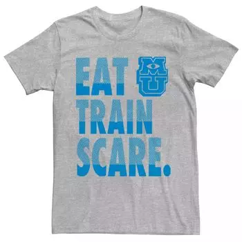 Мужская футболка Disney Pixar Monsters University Eat Train Scare Scare Licensed Character