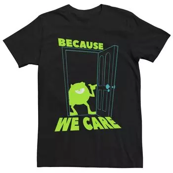 Мужская футболка Disney Pixar Monsters University Mike Door We Scare Licensed Character