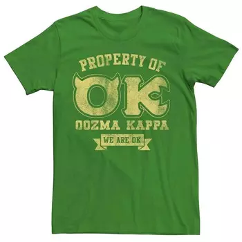 Мужская футболка Disney Pixar Monsters University Oozma Kappa Frat Licensed Character, цвет Kelly Heather