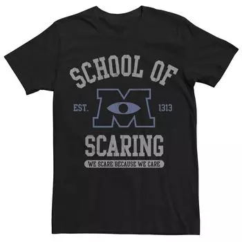 Мужская футболка Disney Pixar Monsters University School Of Scaring Licensed Character