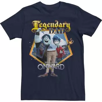 Мужская футболка Disney/Pixar Onward Group Shot с легендарным портретом папы Licensed Character
