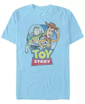 Мужская футболка disney pixar "история игрушек базза вуди бадди" с коротким рукавом Fifth Sun, голубой