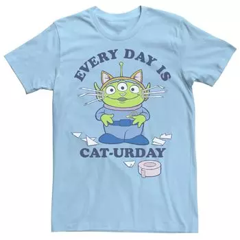 Мужская футболка Disney/Pixar Toy Story Aliens "Every Day Is Cat-Urday" Licensed Character