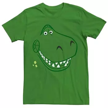 Мужская футболка Disney Pixar Toy Story Rex Face Licensed Character, цвет Kelly